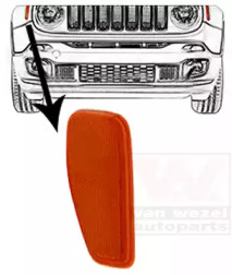 VAN WEZEL 2128902 -  Фонарь указателя поворота